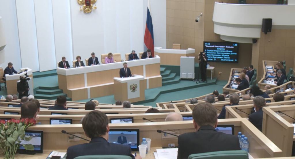 Министр образования и науки  РФ В.Н. Фальков выступил в Совете Федерации в рамках «правительственного часа»