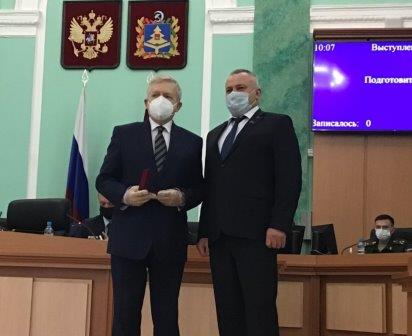 Профессору С.И. Михальченко вручен нагрудный знак  «Заслуженный ученый Брянской области»